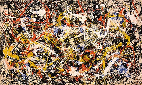 Jackson Pollock Giclee Papel de Arte impresión Obras de Arte Pinturas Reproducción de Carteles(Convergencia)