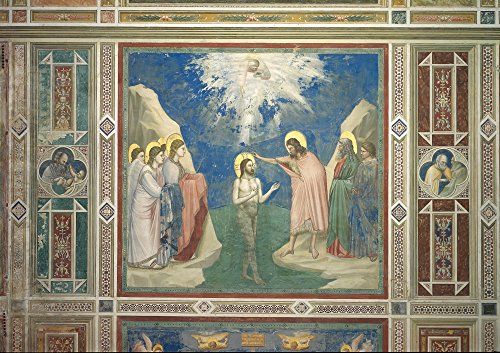 Scenes From The Life Of Christ Baptism Of Christ Artistica di Stampa (91,44 x 60,96 cm)