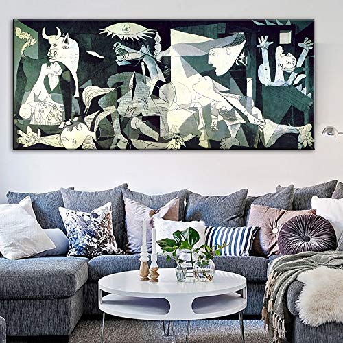 Picasso Guernica famoso lienzo de pintura impresión en lienzo ilustraciones de la lona impresiones del arte reproducciones cuadros de la pared decoración del hogar No Frame