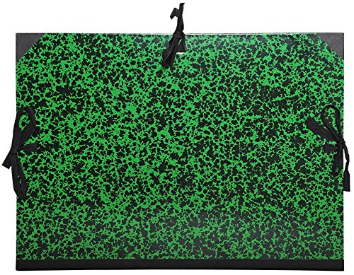 Exacompta 532000E - Carpeta de dibujo annonay con cintas, A3, 32 x 45 cm, verde