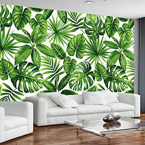 Papel Pintado Mural Hojas De Plátano Verde Mural Personalizado Grandes Murales Creativo 3D Personalizado Para El Sofá De La Sala Tv Dormitorio Fondo Decoración De Pared Foto Papel Tapiz Decoracion