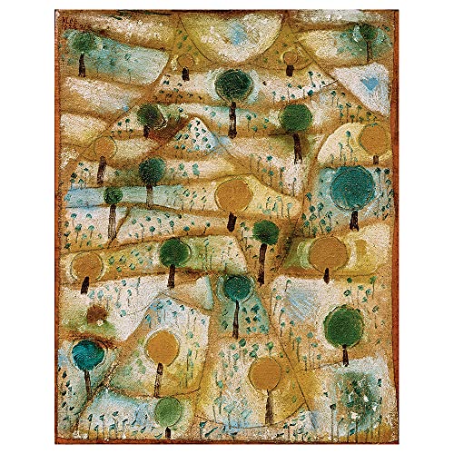 Legendarte Cuadro Lienzo, Impresión Digital - Pequeño Paisaje Ritmico Paul Klee, cm. 80x100 - Decoración Pared