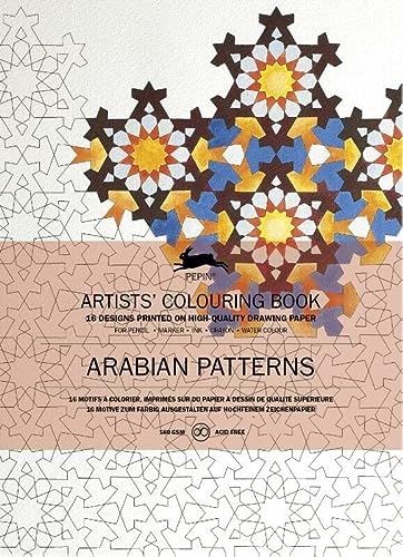 Arabian patterns: 16 motifs à colorier, imprimés sur du papier à dessin de qualité supérieure (Artists colouring book)