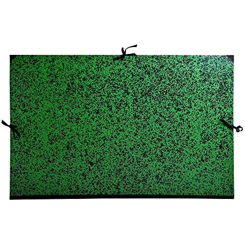 Exacompta 533200E Carpeta de dibujo Annonay cierre con cintas 67x94cm - A1, Verde