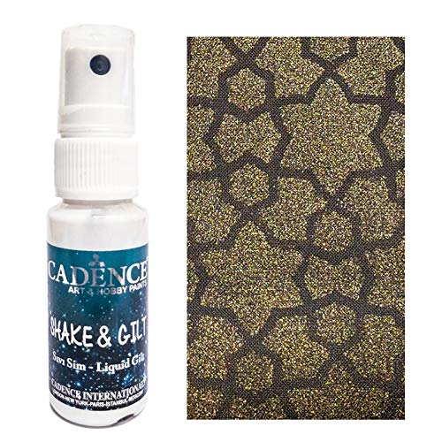 Cadence Pintura al agua textil en Spray SHAKE & GILT Hi-Lite Oro