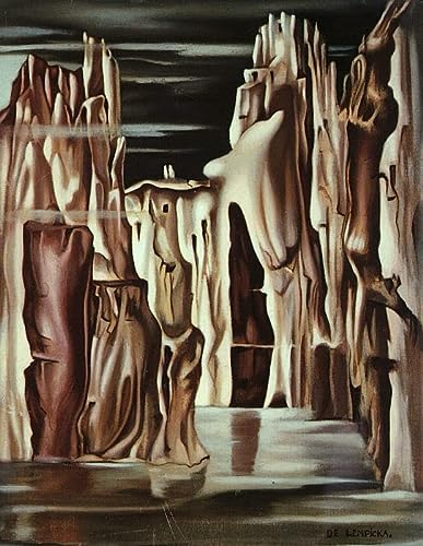 Lienzo calidad museo, poster o lamina para enmarcar, 14, Tamara de Lempicka - 100 x 160 cm (XXL), LIENZO CANVAS MUSEUM 400 GRS