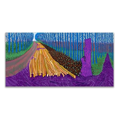 GFMODE David Hockney Poster Tree Abstract Canvas Painting Modern Wall Art David Hockney Prints David Hockney Pictures For Home Decor 60x120cm Sin Marco