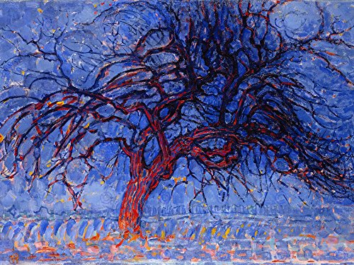 Wee Blue Coo PAINTING PIET MONDRIAN 1908 EVENING RED TREE 12X16 INCH ART PRINT POSTER HP2416