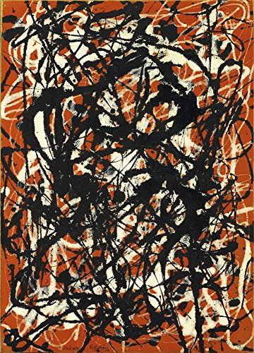 Berkin Arts Jackson Pollock Giclee Lienzo Impresión Pintura póster Reproducción Print (Forma Libre)