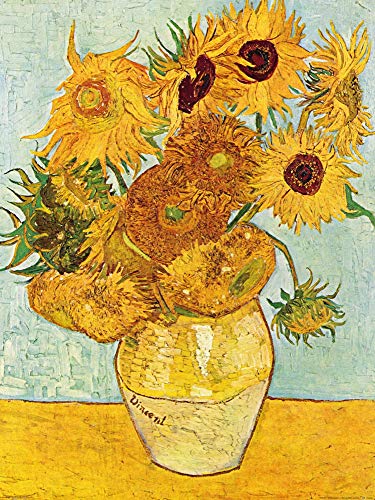 1art1 Vincent Van Gogh Póster Los Girasoles, 1888 Póster Impresión Artística 80x60 cm