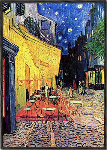 Artesta Lámina para enmarcar Café Terrace at Night - Van Gogh (40x50cm)