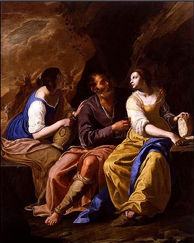 Lot and His Daughters, 1635–1638, Artemisia Gentileschi