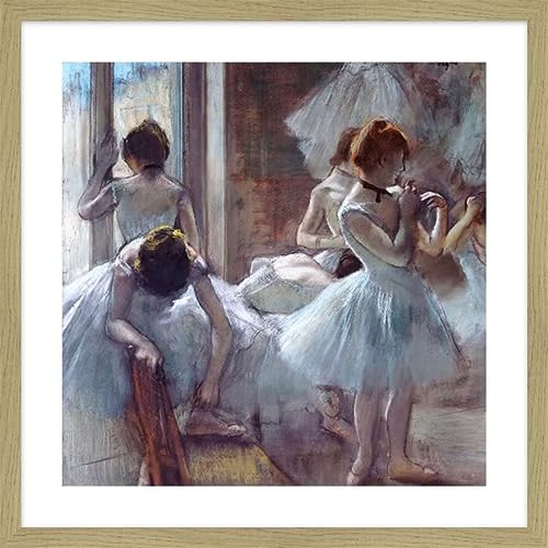 ART PRINT CAFE' – Cuadro Degas: impresión con marco de roble: Edgar Degas, Bailarinas