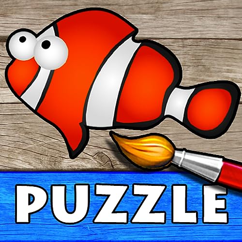 Océano - Puzzles para Pintar - Color los Dibujos de los Animales del Mar para Niños